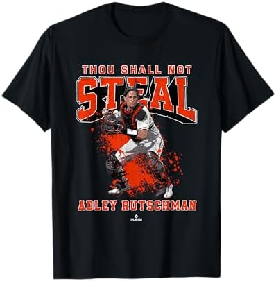 Amazon.com: Thou Shall Not Steal Austin Hedges Cleveland MLBPA T